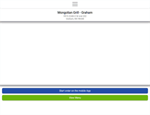 Tablet Screenshot of mongoliangrillgraham.com